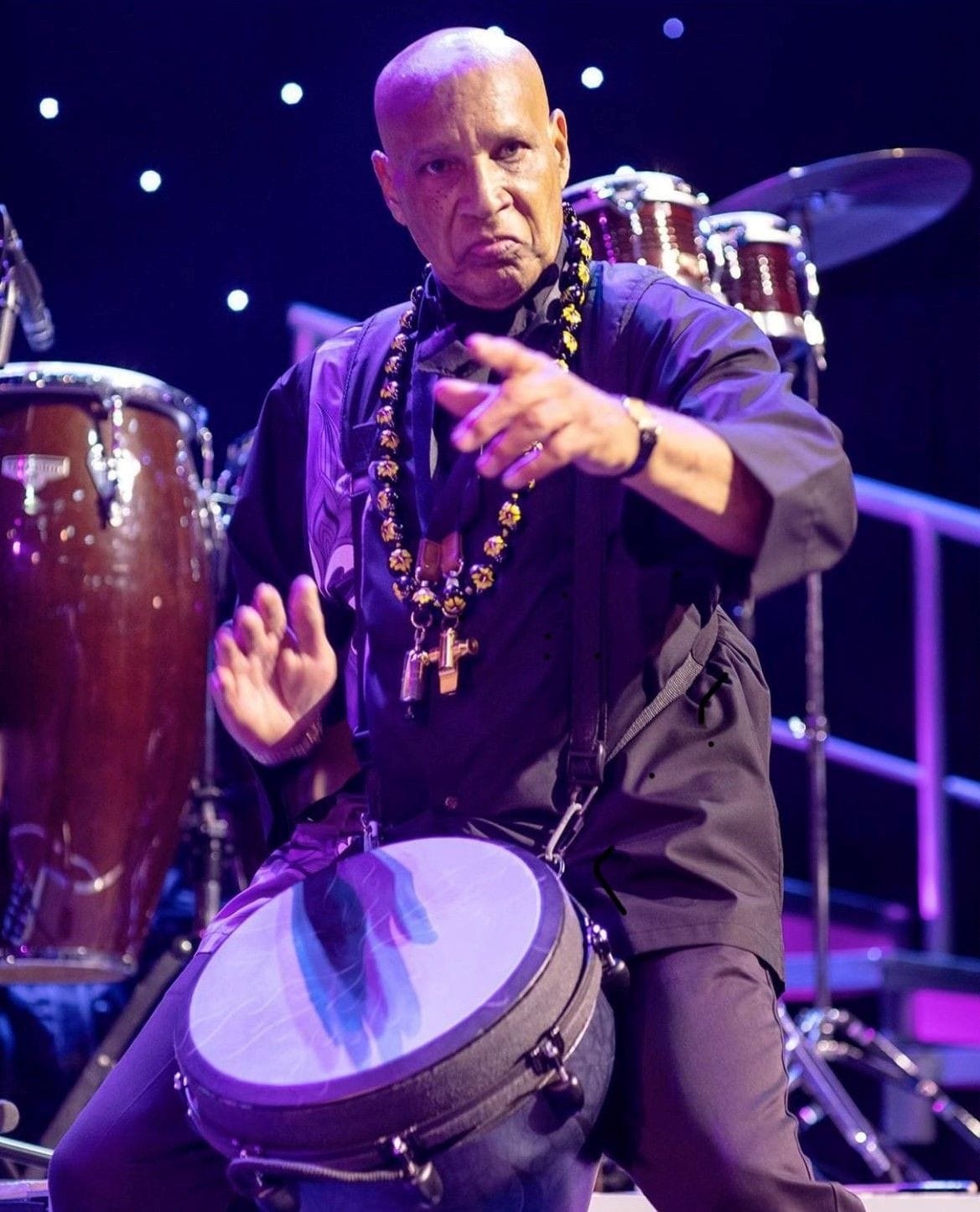 Babasango Playing Drums